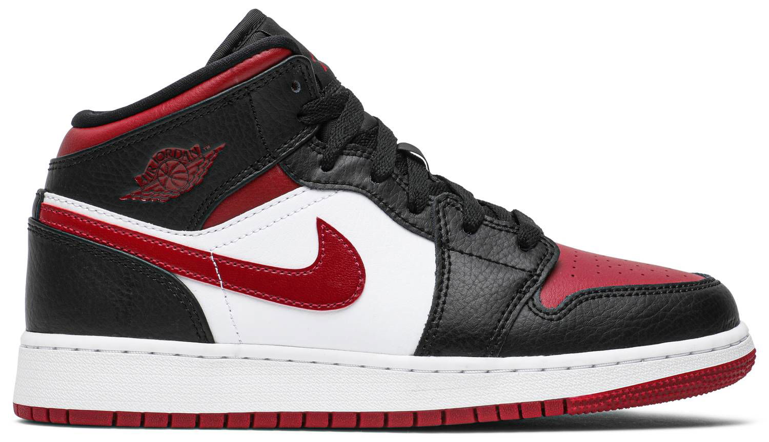 Sneakers og sko Jordan Air Jordan 1 Mid "Noble Red" GS Sort | 554725-066, 0