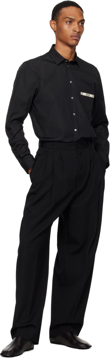 Skjorte Moschino Moschino Tape Pocket Shirt Sort | 252ZZ023652350555, 3