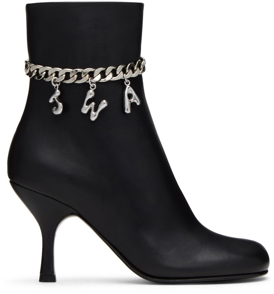 Tøj JW Anderson JW Anderson Charm Ankle Boots Sort | ANW41030A, 0
