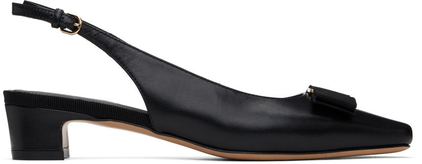 Sneakers og sko FERRAGAMO Salvatore Ferragamo Iconic Bow Slingback Heels Sort | 781739