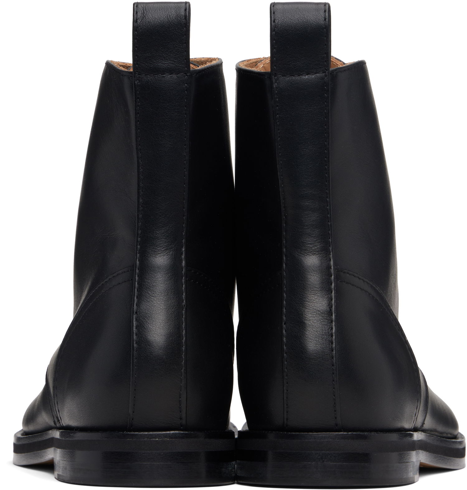 Sneakers og sko JW Anderson JW Anderson Lace-Up Leather Boots Sort | BT0108-LA0268, 1