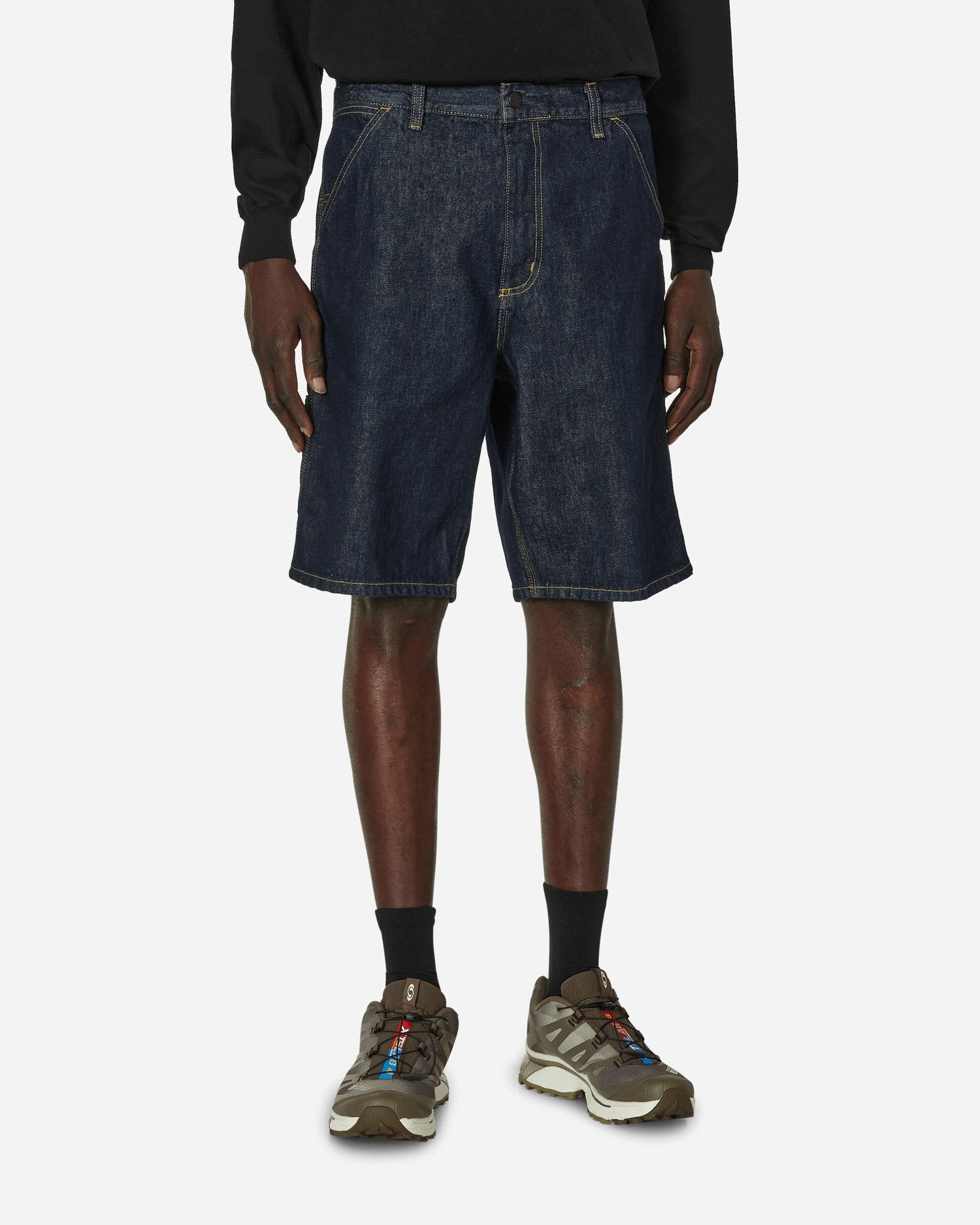 Shorts Carhartt WIP Single Knee Short Blue Blå | I032026 0102, 1