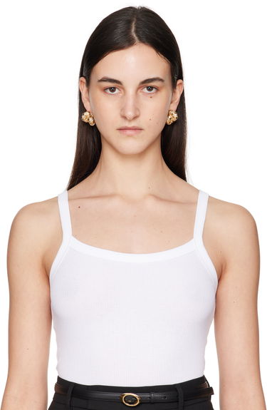Øreringe LANVIN Lanvin Melodie Candy Twisted Hoop Earrings Hvid | AW-CJFBO5-ENCY-P25, 2