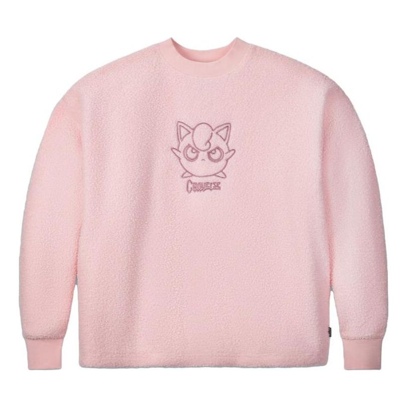 Sweater Converse Jigglypuff Sherpa Crewneck Sweatshirt Lyserød | 10023902-A01