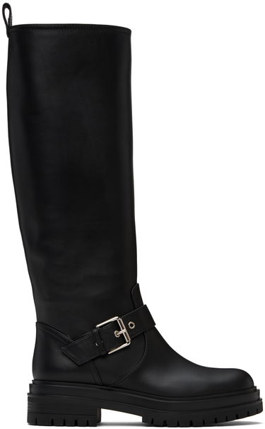 Sneakers og sko Gianvito Rossi Thiago Tall Leather Boots Sort | G80151-20GOM-VGI, 0