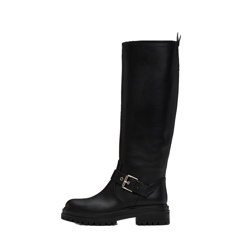 Sneakers og sko Gianvito Rossi Thiago Tall Leather Boots Sort | G80151-20GOM-VGI
