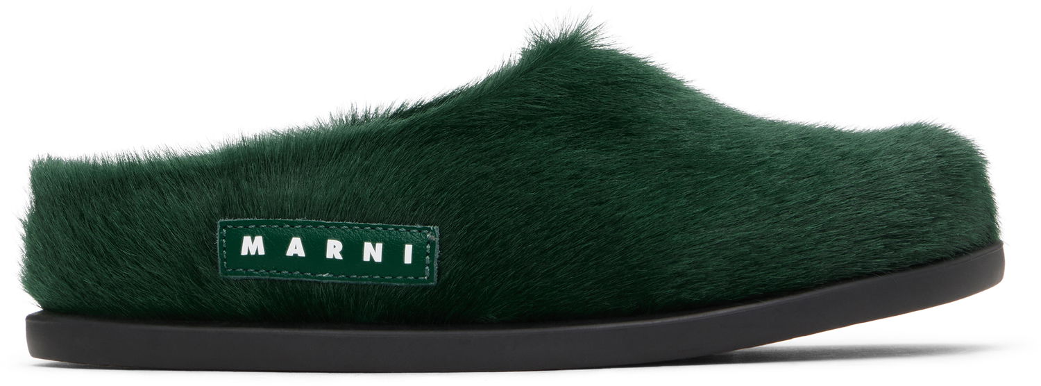 Sneakers og sko Marni Marni Fussbett Sabot Mules Grøn | 75333, 0