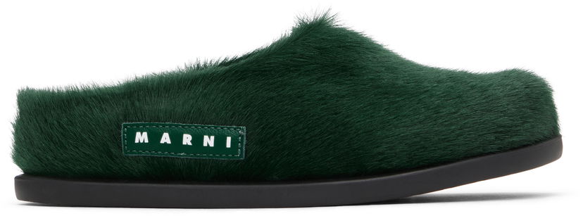 Sneakers og sko Marni Marni Fussbett Sabot Mules Grøn | 75333