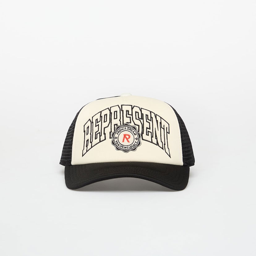 Kasket Represent Clo Legacy Crest Trucker Cap Sort | MLM100350-31