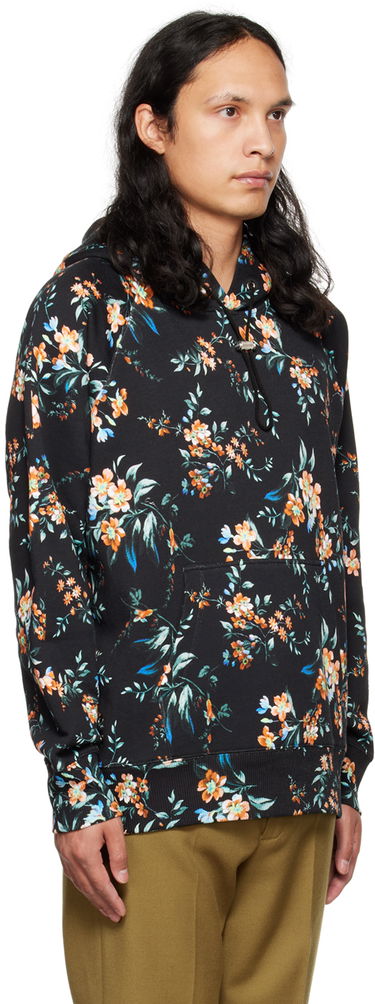 Sweatshirt Erdem Erdem Floral Print Christian Hoodie Sort | MF22_516MKFSW, 1