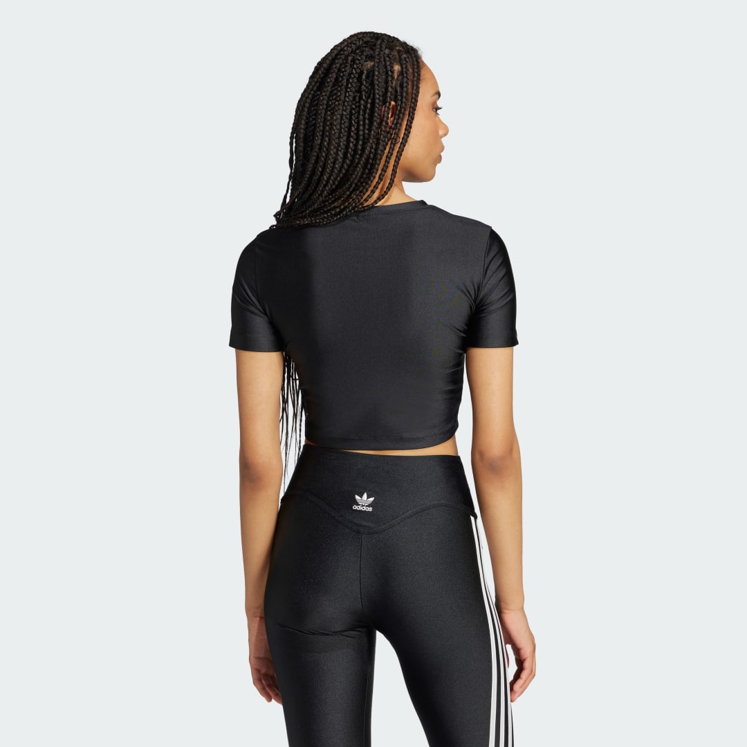 T-shirt adidas Performance Rhinestone Trefoil T-shirt Sort | IW5681, 1
