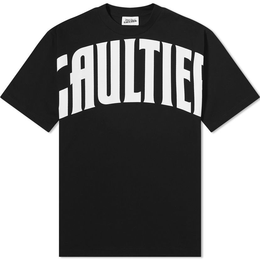 T-shirt Jean Paul Gaultier Logo Oversized T-Shirt Sort | 24-25-U-TS065I-J055-0001