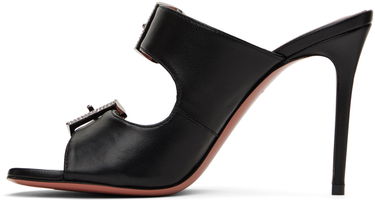 Tilbehør Amina Muaddi Amina Muaddi Millie Heeled Sandals Sort | MILLIE SLIPPER ST NAPPA, 2