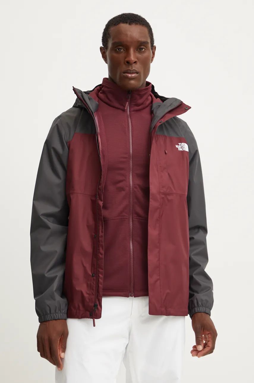 Vindjakke The North Face Quest Triclimate Three-In-One Outdoor Jacket Rød | NF0A3YFH7OK1, 0