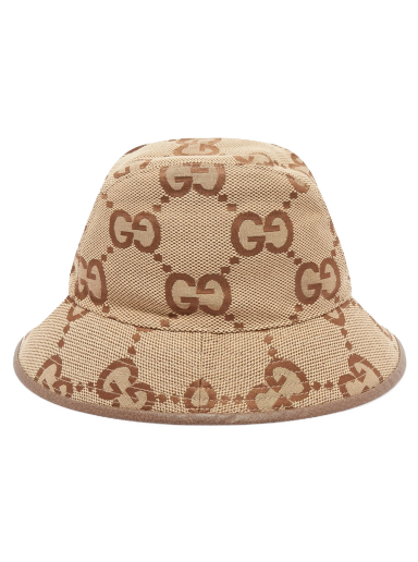 Hat Gucci Jumbo GG Jaquard Bucket Hat Beige | 681256-3HAGJ-2564