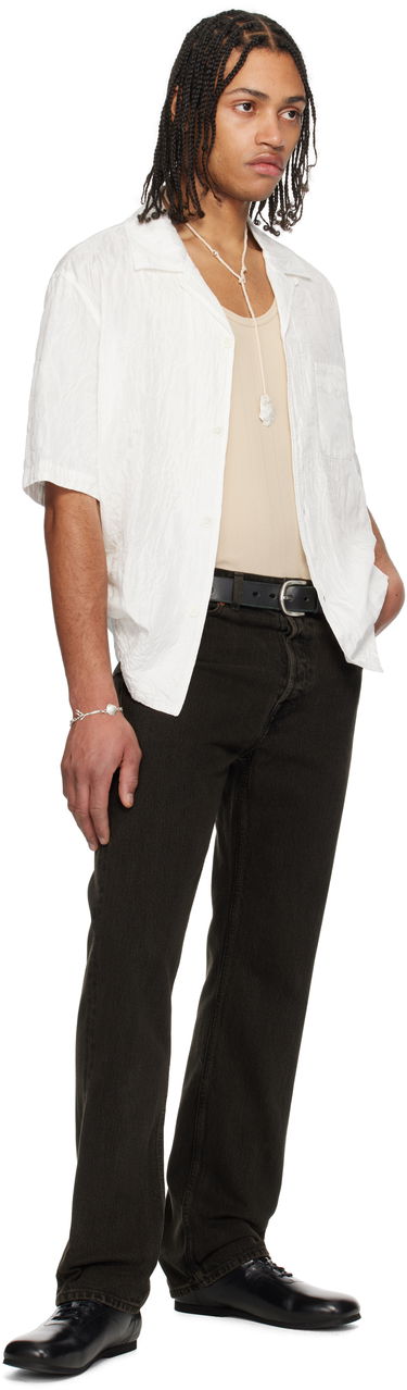 Skjorte OUR LEGACY Our Legacy Heusen Short Sleeve Shirt Hvid | M2252HWF, 4