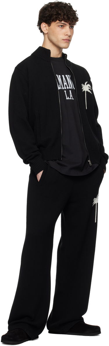 Joggingbukser Palm Angels Knit Sweatpants Sort | PMHG021S25KNI0011003, 3