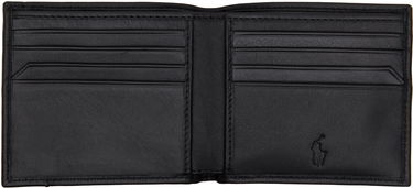 Tegnebog Polo by Ralph Lauren Ralph Lauren Smooth Leather Billfold Wallet Sort | 405963228001, 2