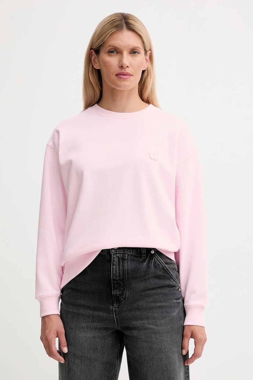 Sweatshirt KENZO Kenzo Smooth Crewneck Sweatshirt Lyserød | FF52SW1804MF