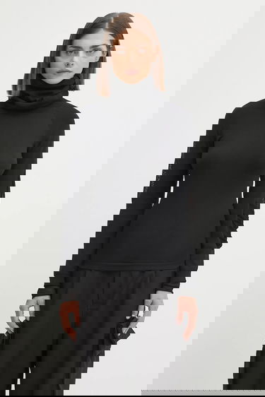 Sweater Y-3 Y-3 Hooded Knit Turtleneck Top Sort | JX2301, 0