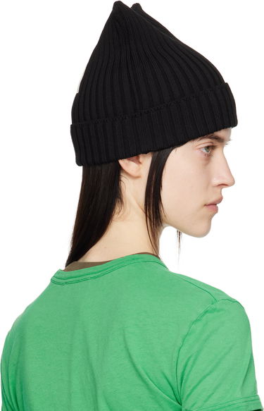 Beanie Acne Studios Acne Studios Ribbed Square Beanie Sort | C40396-, 2