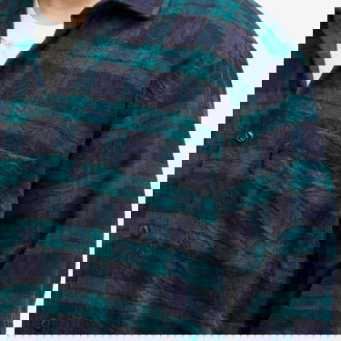 Skjorte YMC Curtis Check Shirt Grøn | P2XMI-40, 5