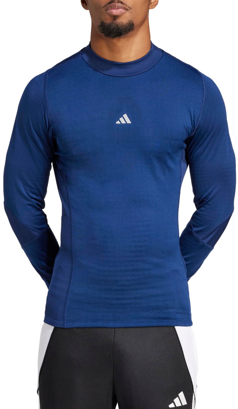 T-shirt adidas Originals Long Sleeve Compression Tee Blå | jl5636