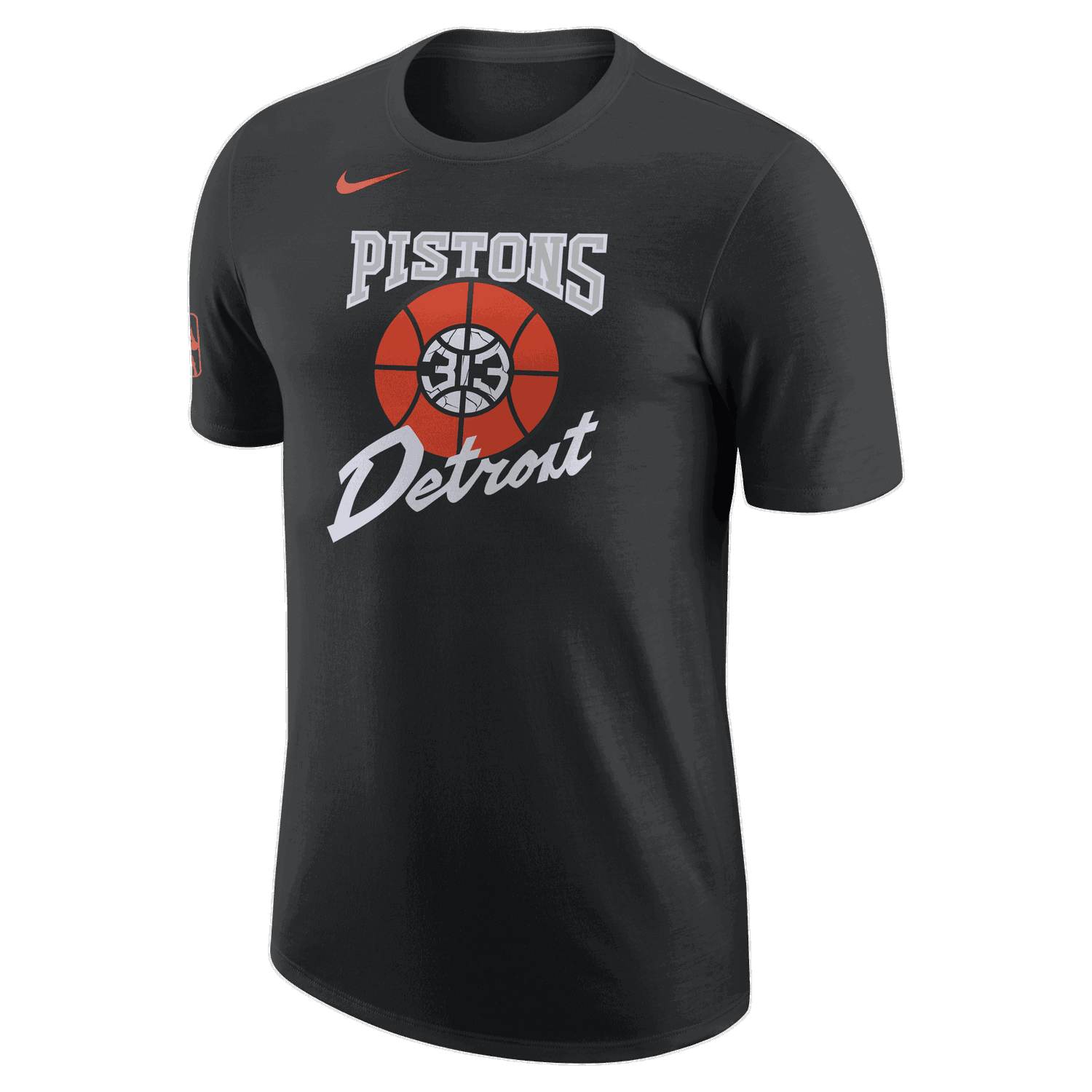 T-shirt Nike NBA Detroit Pistons City Edition Sort | FN1156-010, 1