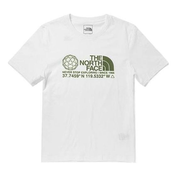 T-shirt The North Face Coordinates Graphic Short Sleeve T-Shirt Hvid | NF0A7WAT-FN4, 0