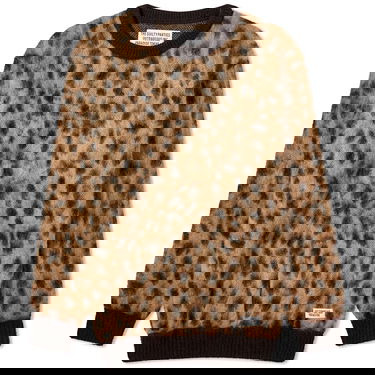 Sweater WACKO MARIA Leopard Mohair Knitted Jumper Brun | 23FW-WMK-KN12-BGE, 0