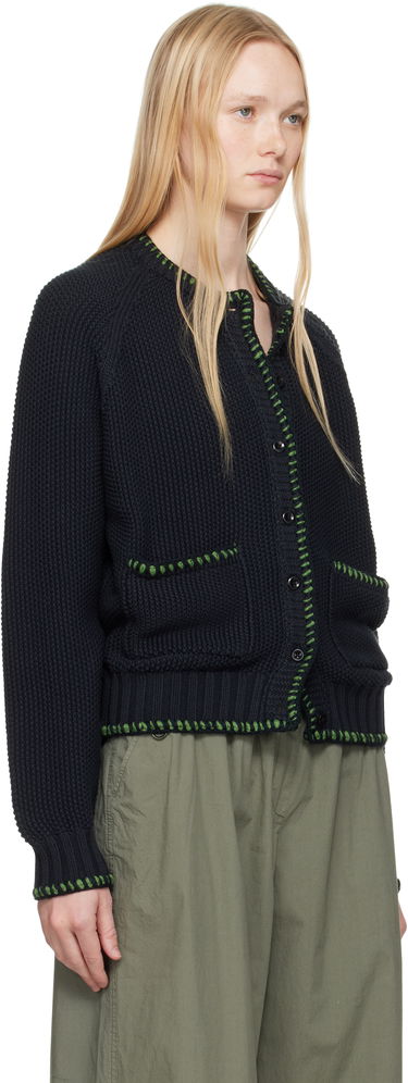 Sweater YMC YMC Lotus Knit Cardigan Sort | Q8YAH, 1