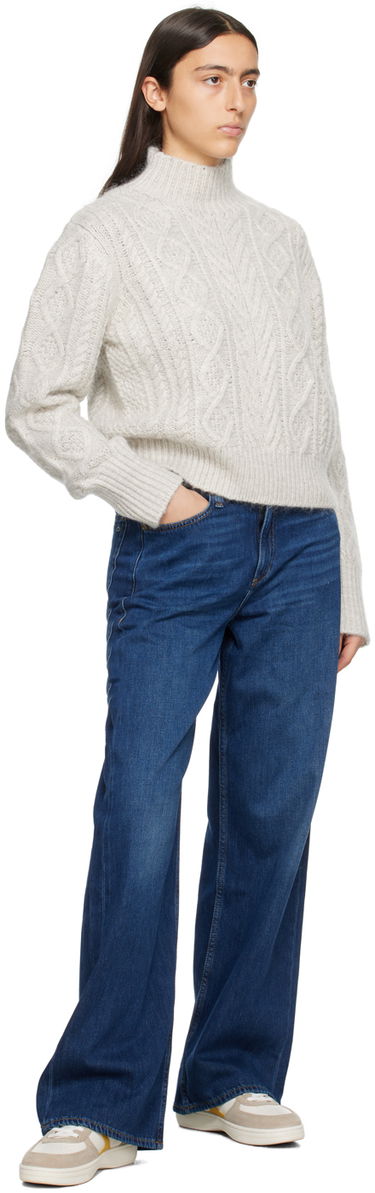Sweater rag & bone Brody Cable Knit Sweater Grå | WAS23F036SL36, 3