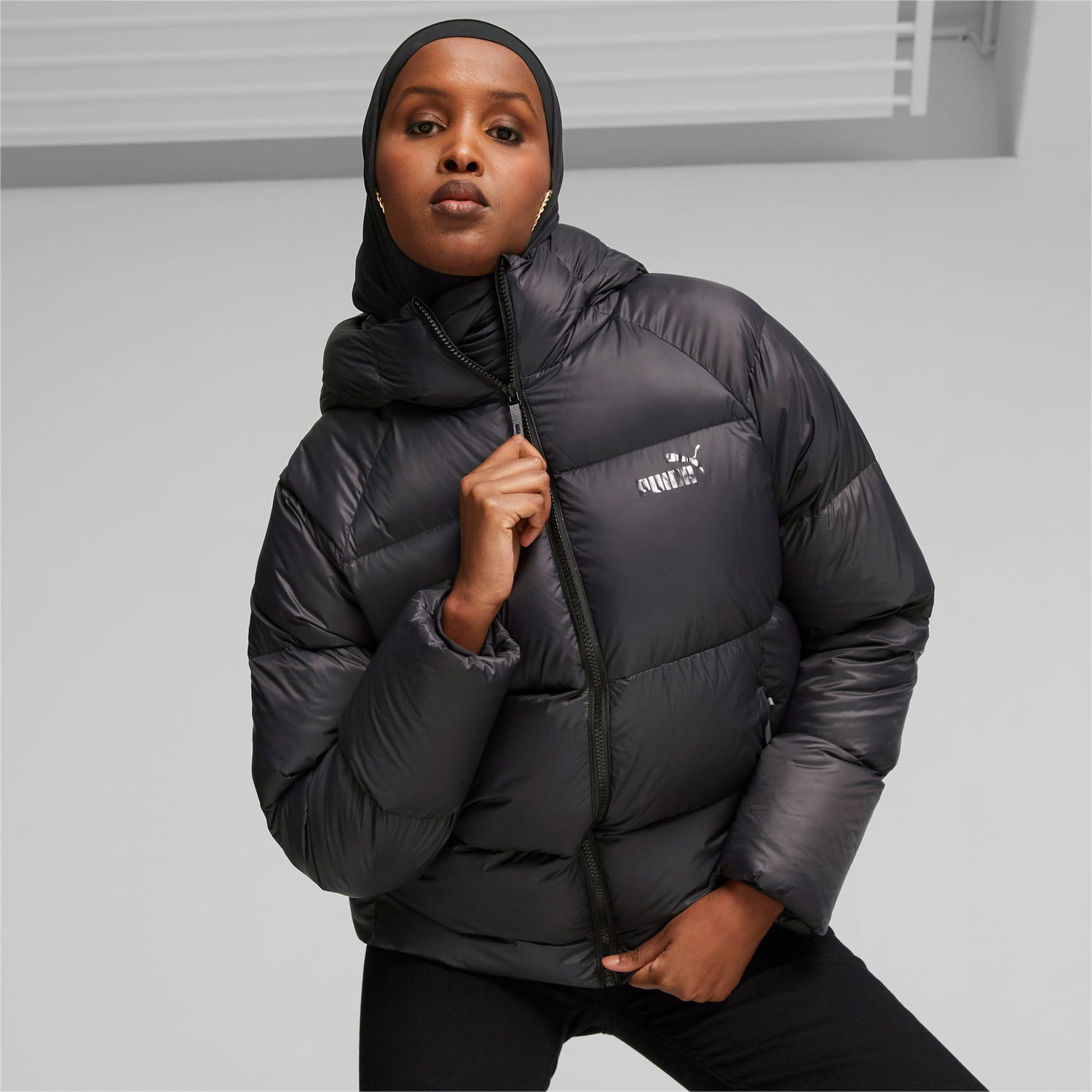 Puffer jakke Puma Ultra Daunenjacke mit Sort | 675369_01, 0