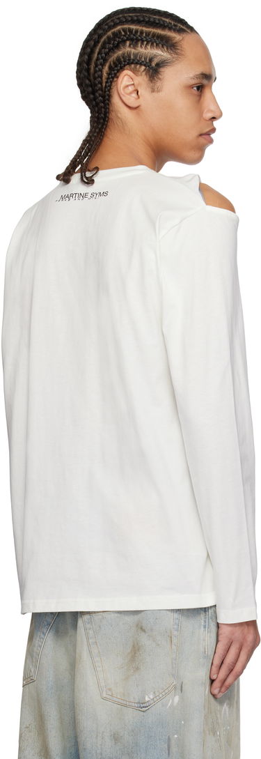 T-shirt Perks And Mini Perks and Mini Martine Syms Edition Slash Long Sleeve T-Shirt Hvid | 4582, 2