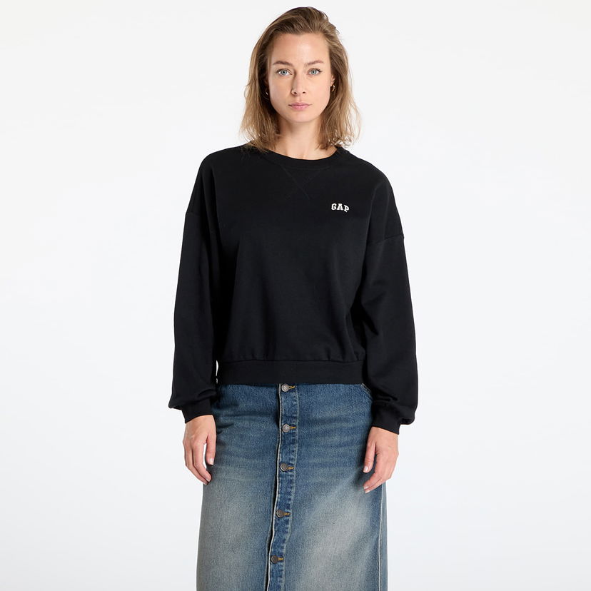 Sweatshirt GAP Mini Logo Hoodie Sort | 476351-03