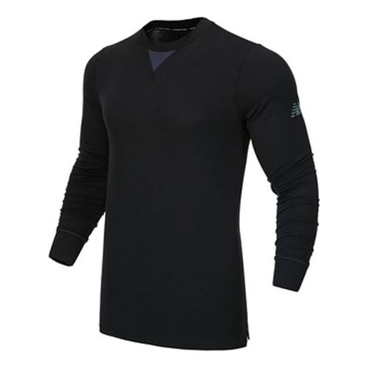 Sweater New Balance Long Sleeve Running Top Sort | MT13290-BK