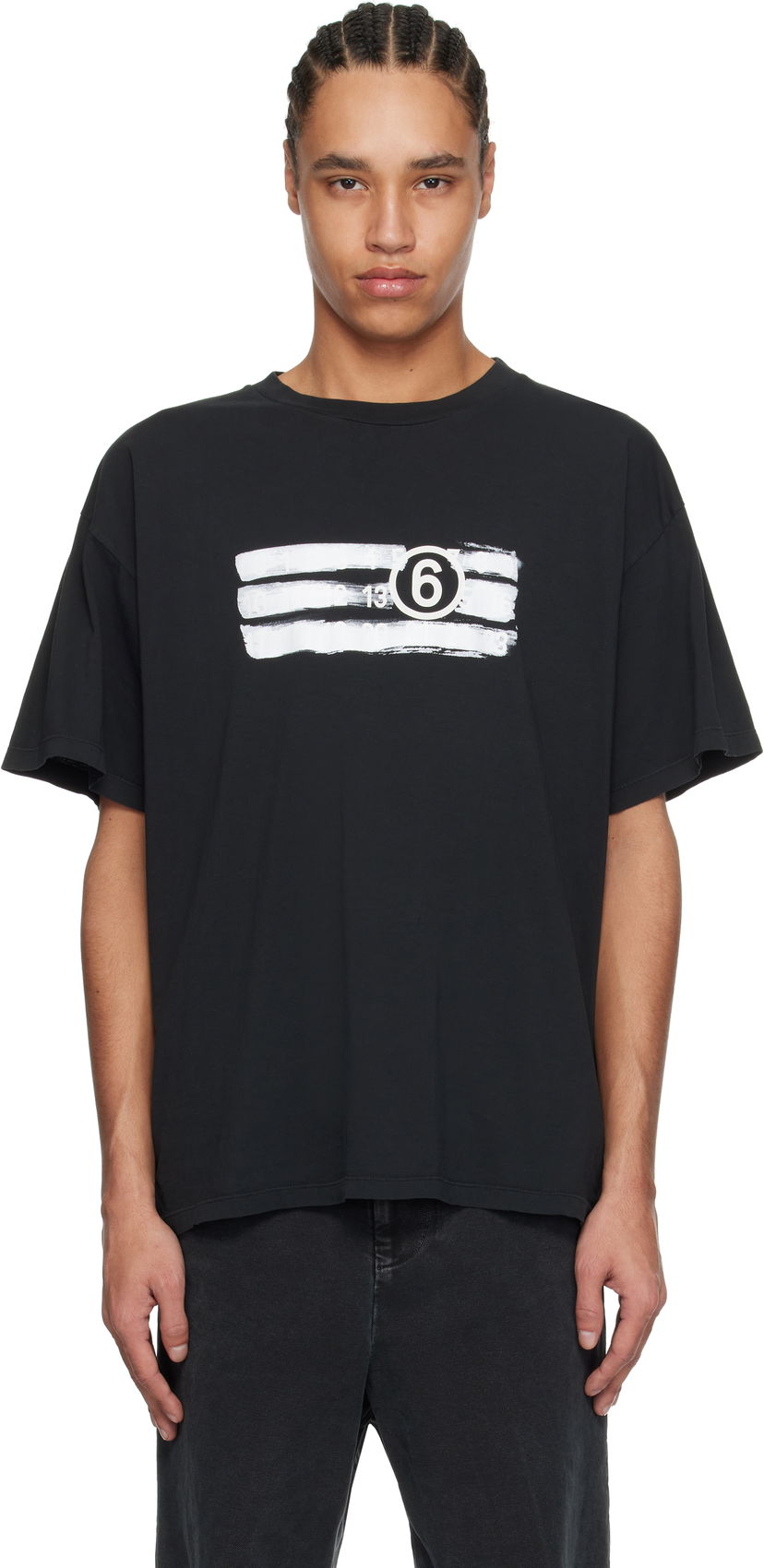 T-shirt Maison Margiela MM6 Maison Margiela Numeric T-Shirt Sort | SH2GC0023 M20115