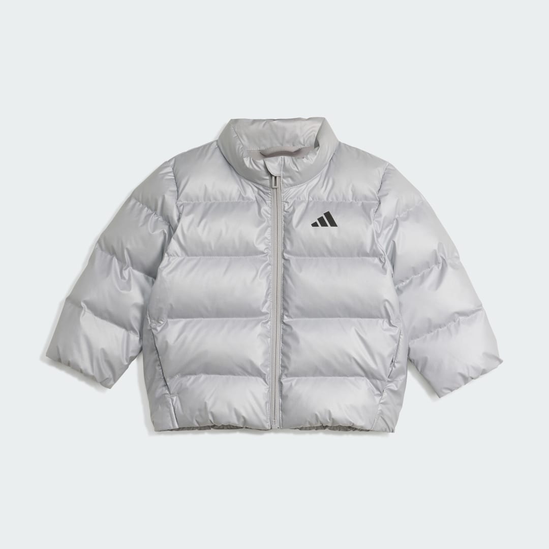 Puffer jakke adidas Performance Glam Faux Down Jacket Grå | JM8870, 0