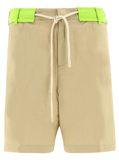 Shorts Palm Angels Track Belt Shorts Beige | PMCB041S22FAB0016159