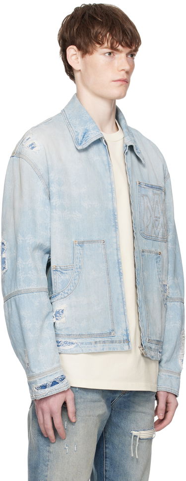 Jakke AMIRI AMIRI Repair Work Denim Jacket Blå | AMDNWJ1014, 1