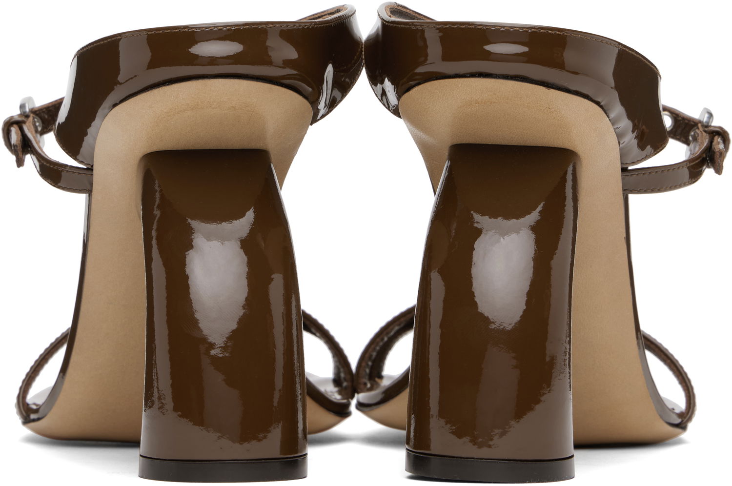 Skopleje Dries Van Noten Dries Van Noten Strappy Sculptural Heeled Sandals Brun | WS251-1623-189, 1