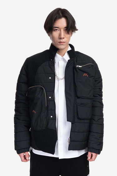 Puffer jakke A-COLD-WALL* Asymmetric Padded Jacket Sort | ACWMO154, 0
