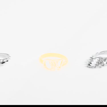 Ring Off-White Off-White OW Ring with Rhinestones Gul | OWOC11AC99MET0017672, 0