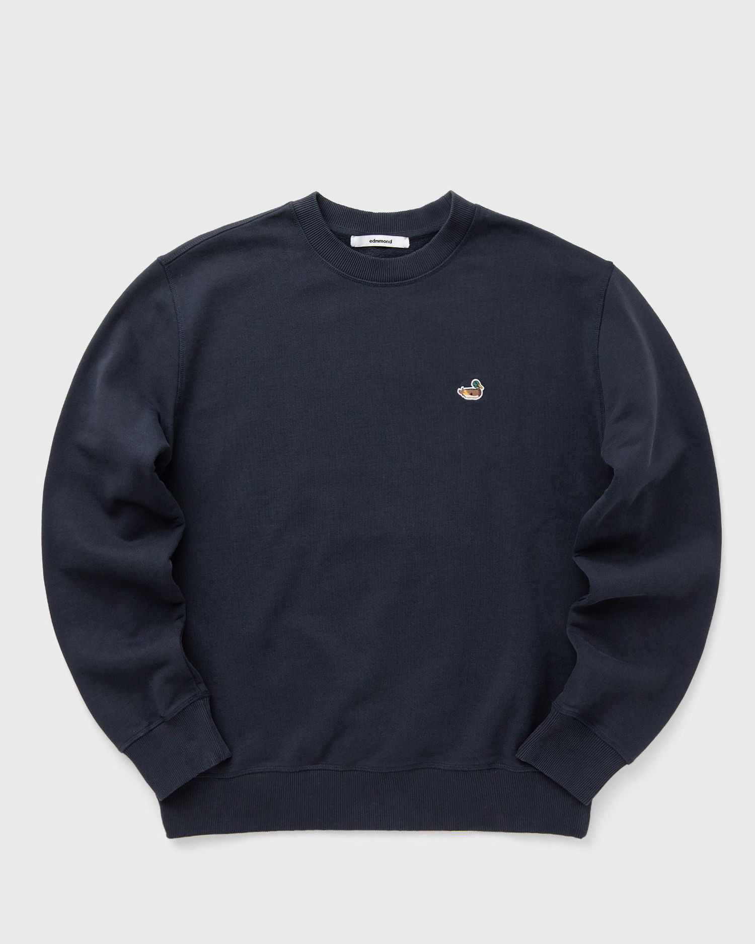 Sweatshirt Edmmond Studios Crewneck Sweatshirt with Duck Patch Mørkeblå | 325-40-02590, 1
