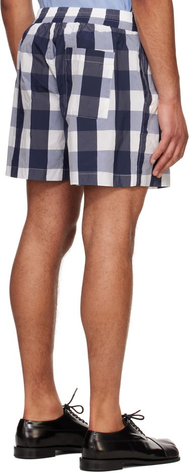Badetøj Walter Van Beirendonck Walter Van Beirendonck Checked Casual Shorts Blå | 2012, 2