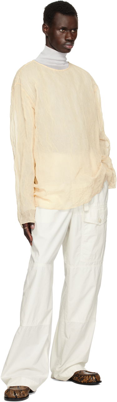 Sweater Dries Van Noten Dries Van Noten Long Sleeve Top Beige | 251-020740-1265, 3
