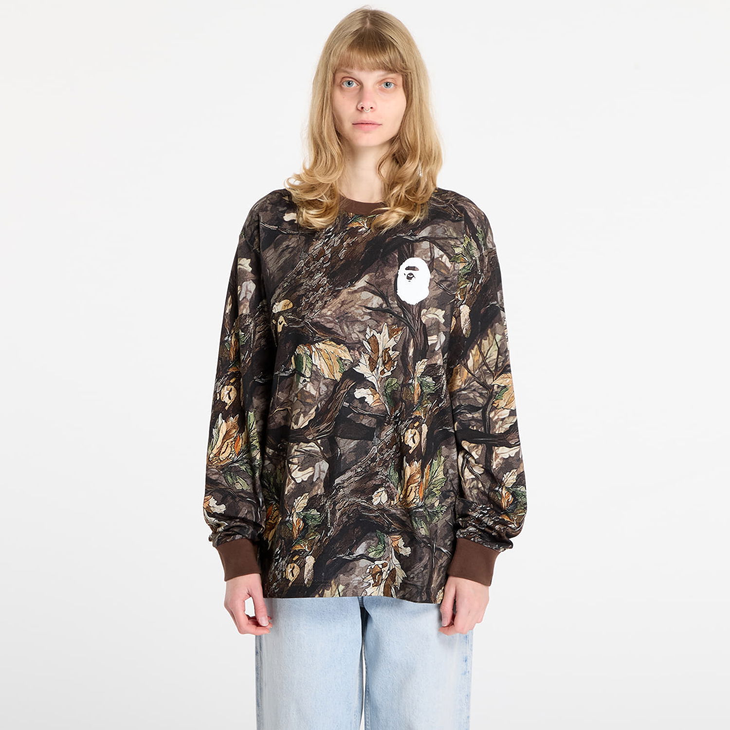 T-shirt BAPE Tree Edge Camo Relaxed Fit Long Sleeve T-Shirt Flerfarvet | 001LTL801011MBRW, 1