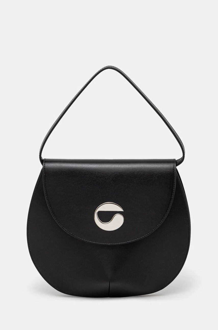 Håndtaske Coperni Coperni U.F.O. Leather Handbag Sort | COPBA34405, 0