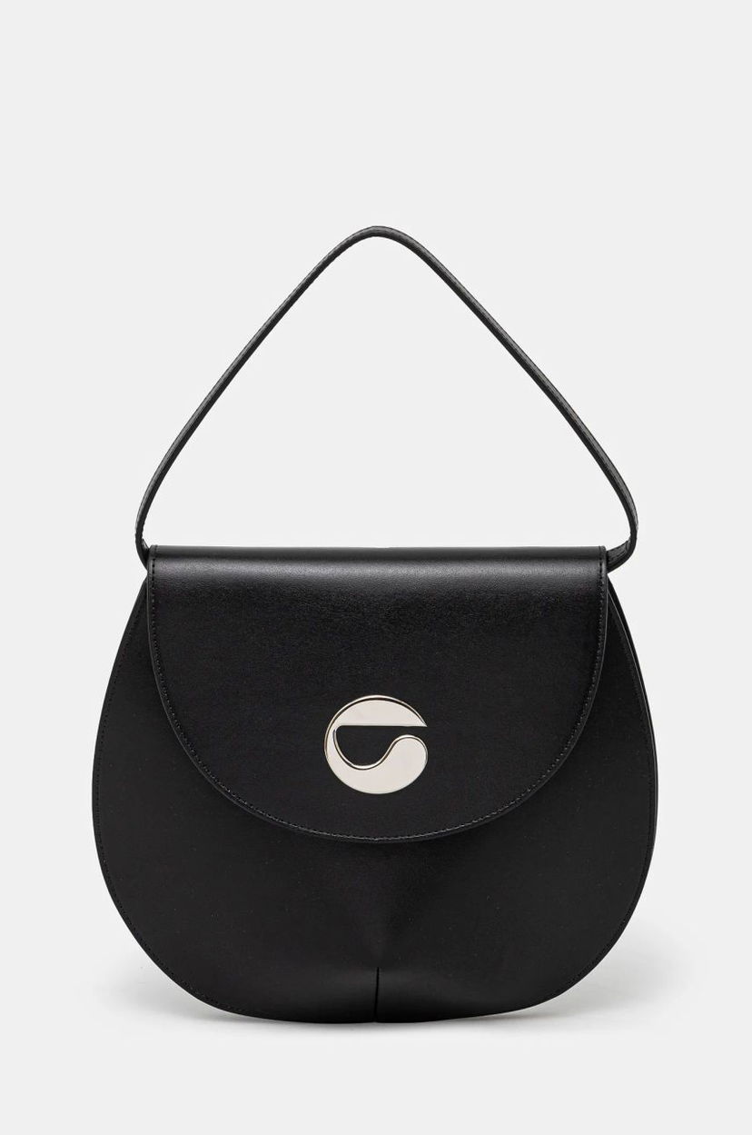 Håndtaske Coperni Coperni U.F.O. Leather Handbag Sort | COPBA34405