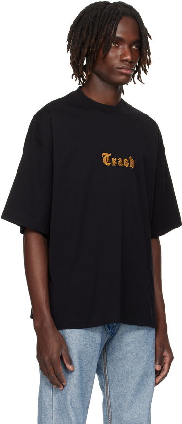 T-shirt VETEMENTS VETEMENTS 'Trash' Embroidered T-Shirt Sort | UH76TR540B, 1